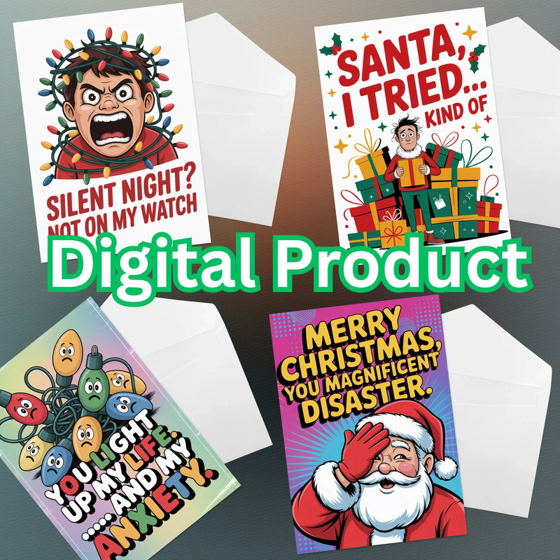 Rude Christmas Cards Clipart Bundle - CraftNest - Digital Crafting and Art