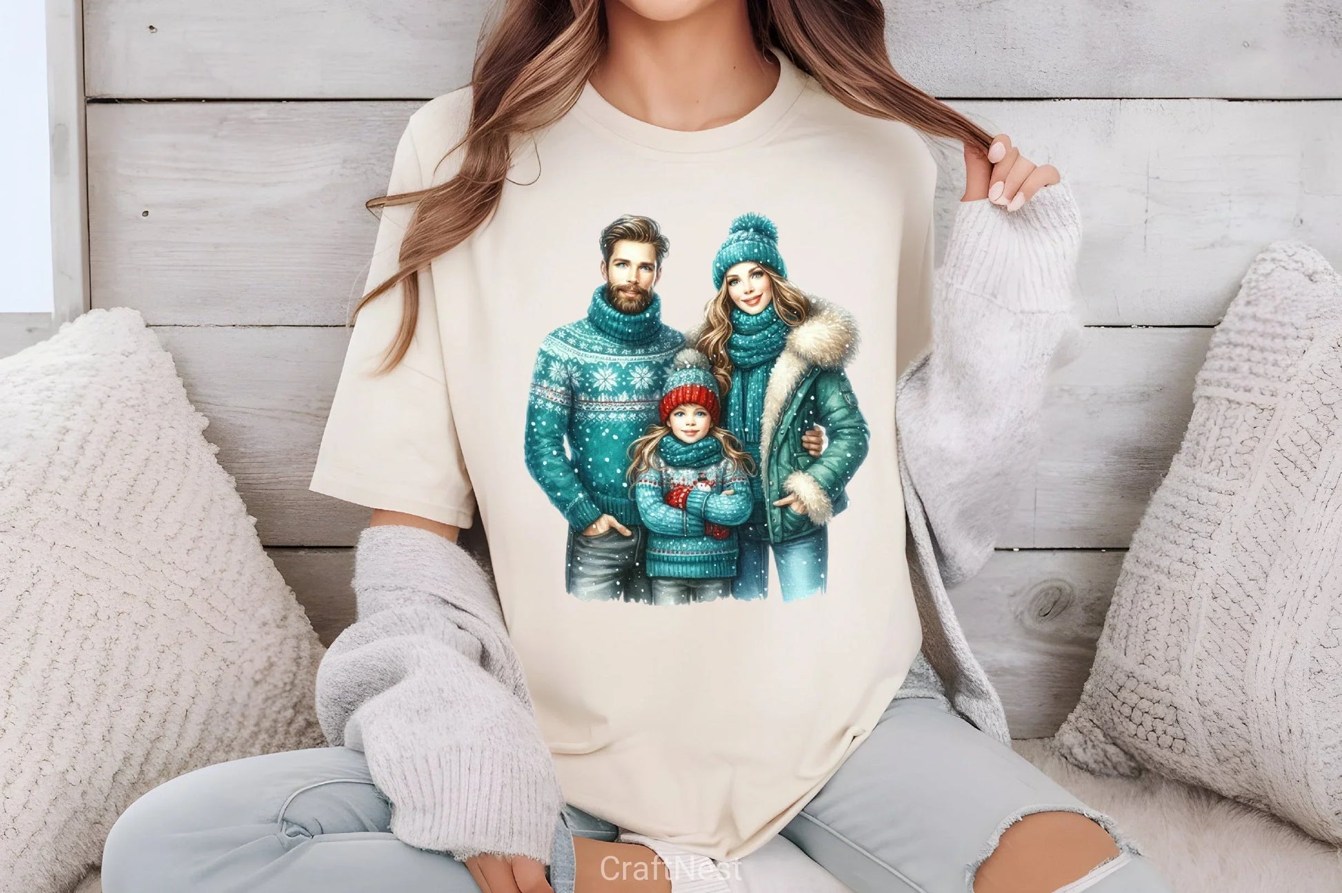 Christmas Family Clipart Bundle - CraftNest - Digital Crafting and Art