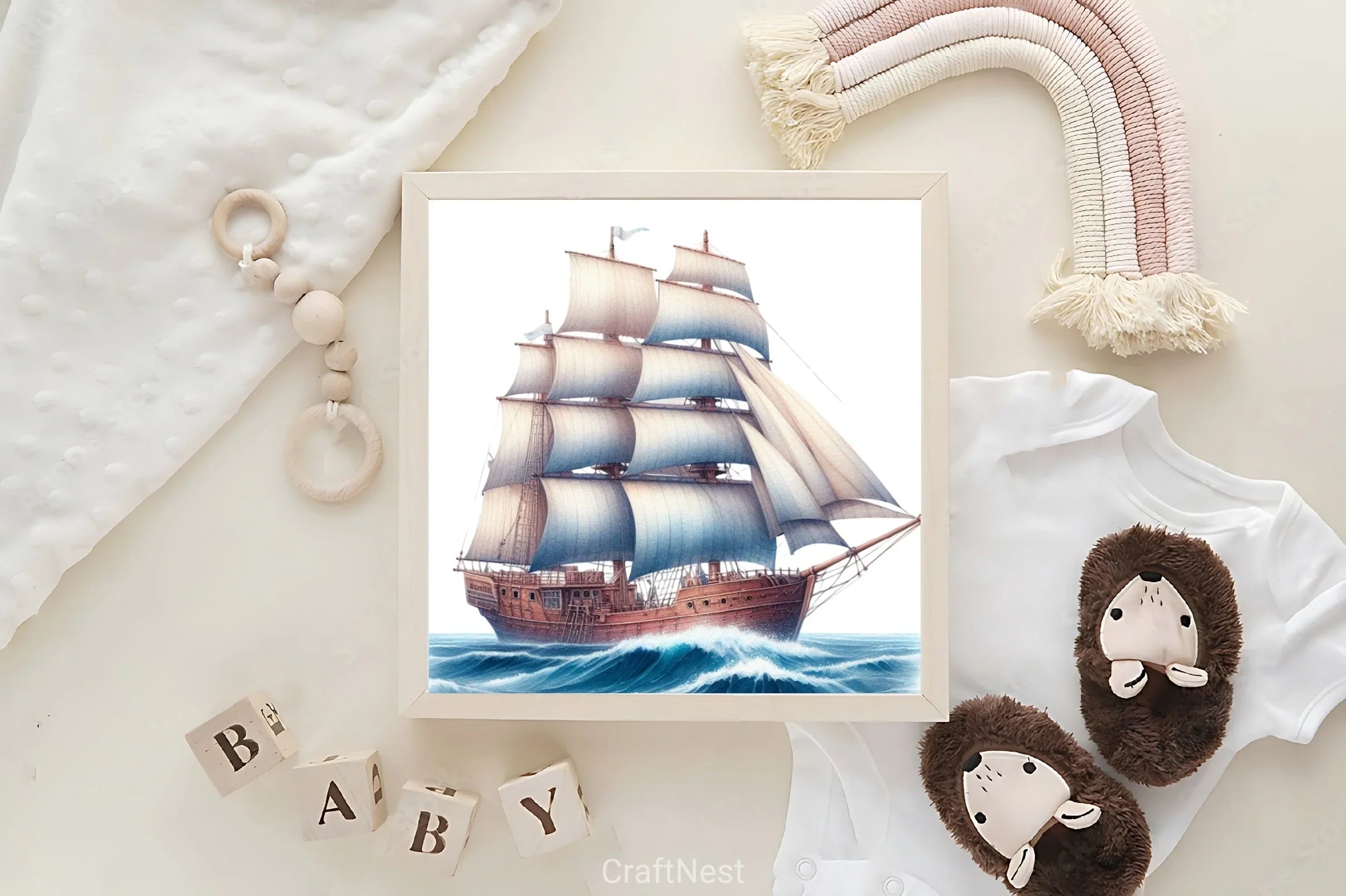 Schooner Ship Clipart Bundle - CraftNest - Digital Crafting and Art