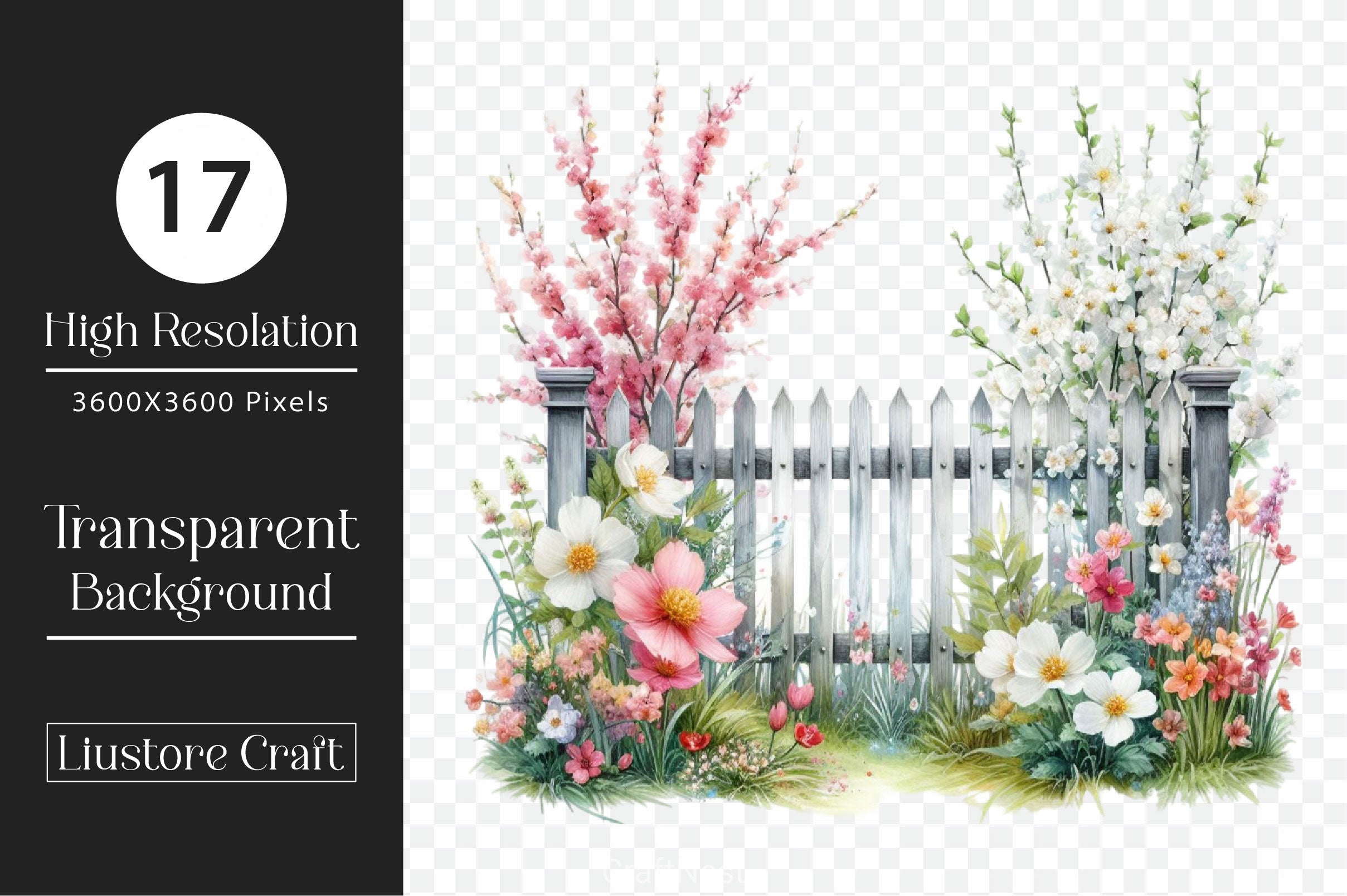 Garden Fences Clipart Bundle