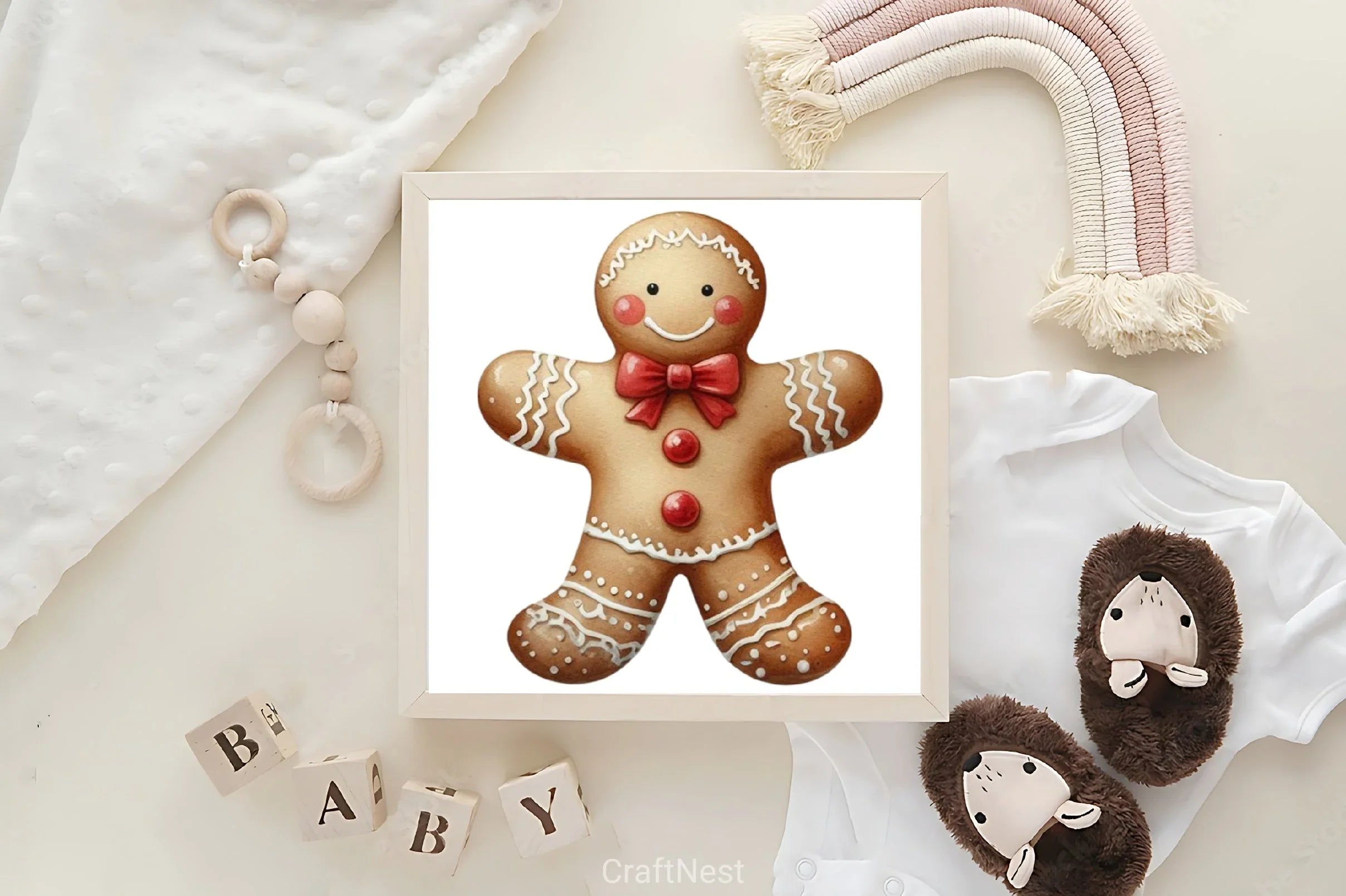 White Chic Christmas Clipart Bundle - CraftNest - Digital Crafting and Art