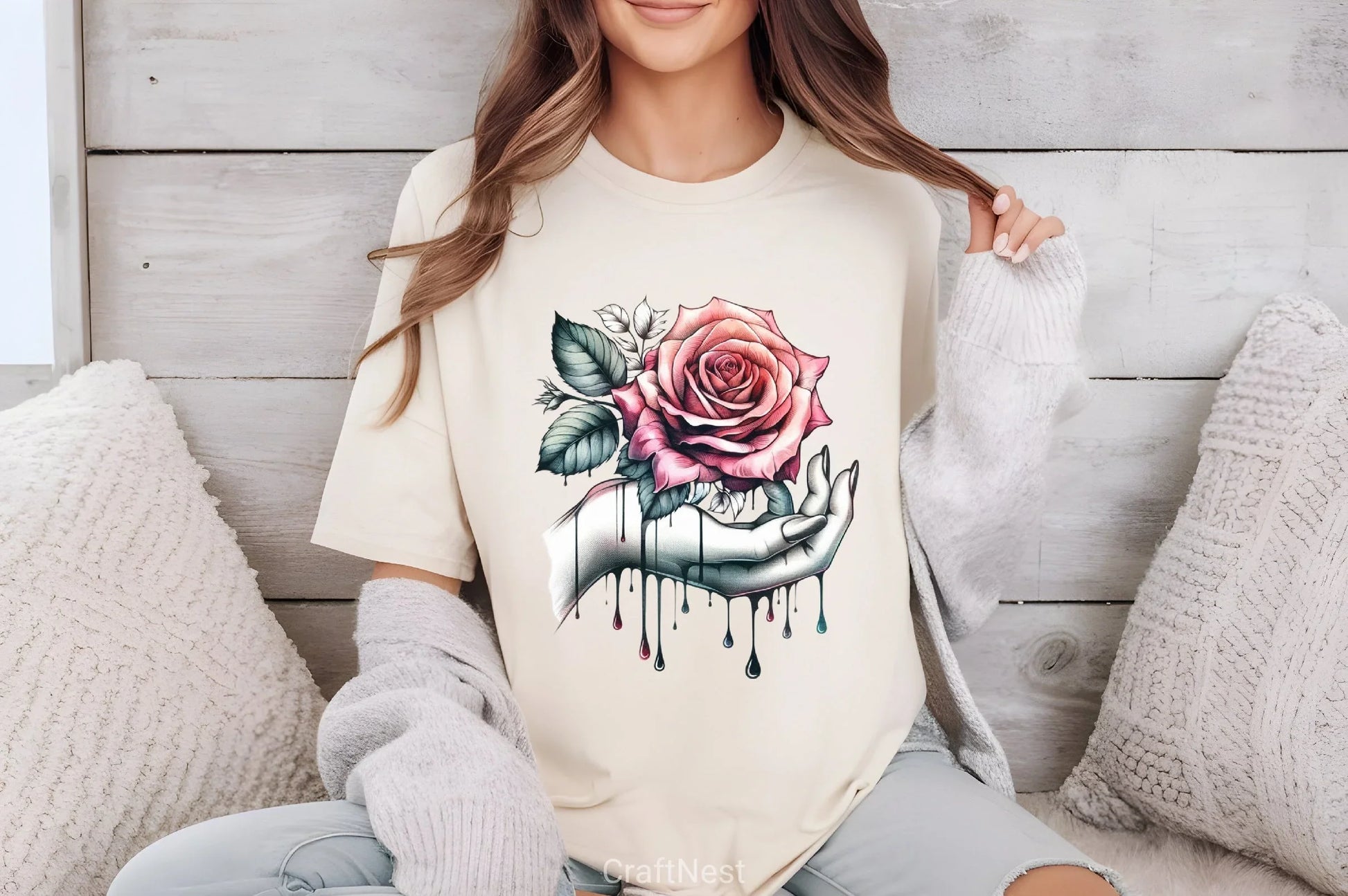 Dripping Rose Clipart Bundle - CraftNest - Digital Crafting and Art