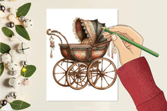 Luxurious Bassinet Clipart Bundle - CraftNest - Digital Crafting and Art
