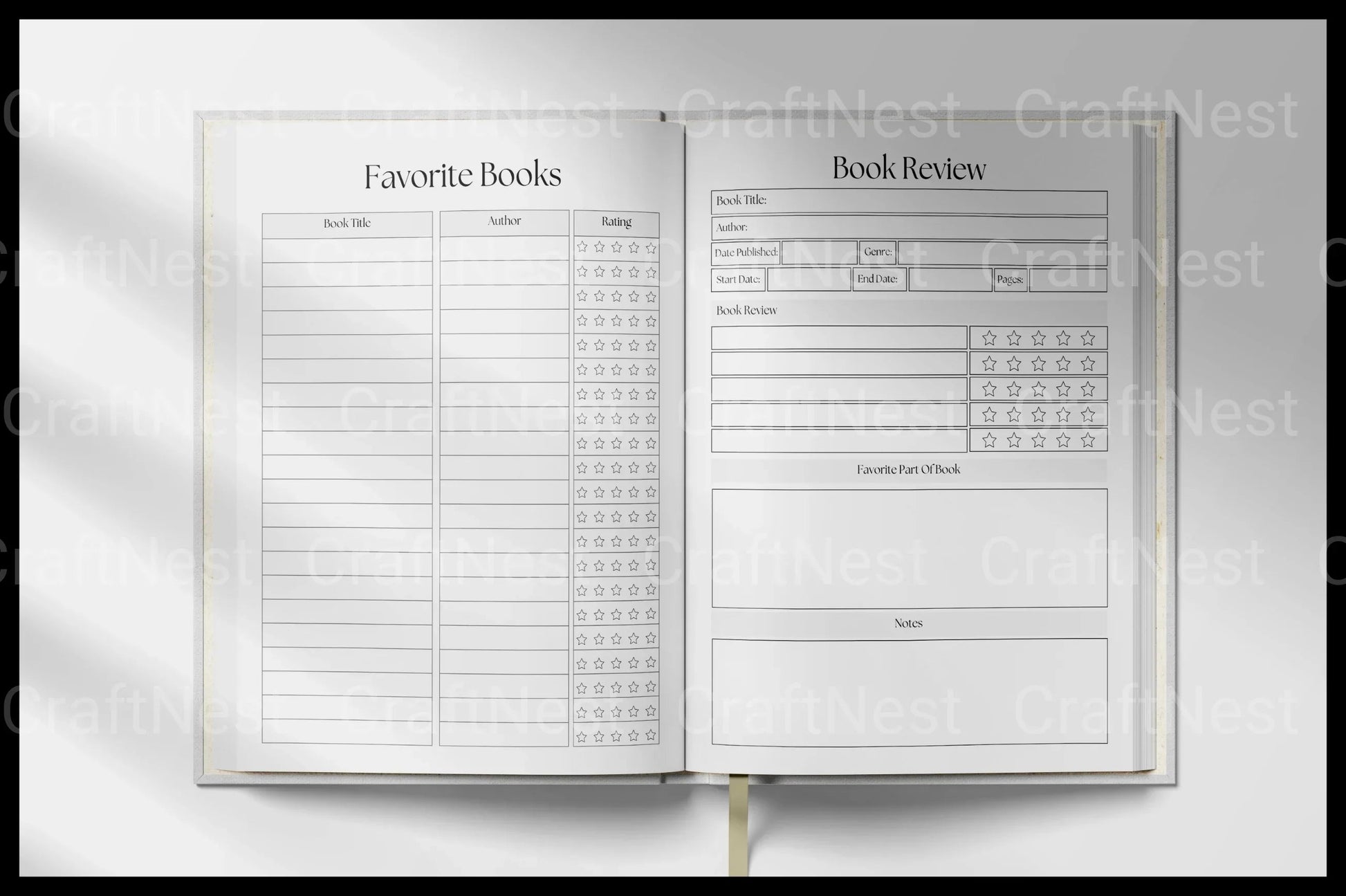 Reading Planner Guide - CraftNest - Digital Crafting and Art