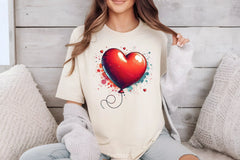 Valentine's Pop Art Heart Balloon Clipart Bundle - CraftNest - Digital Crafting and Art