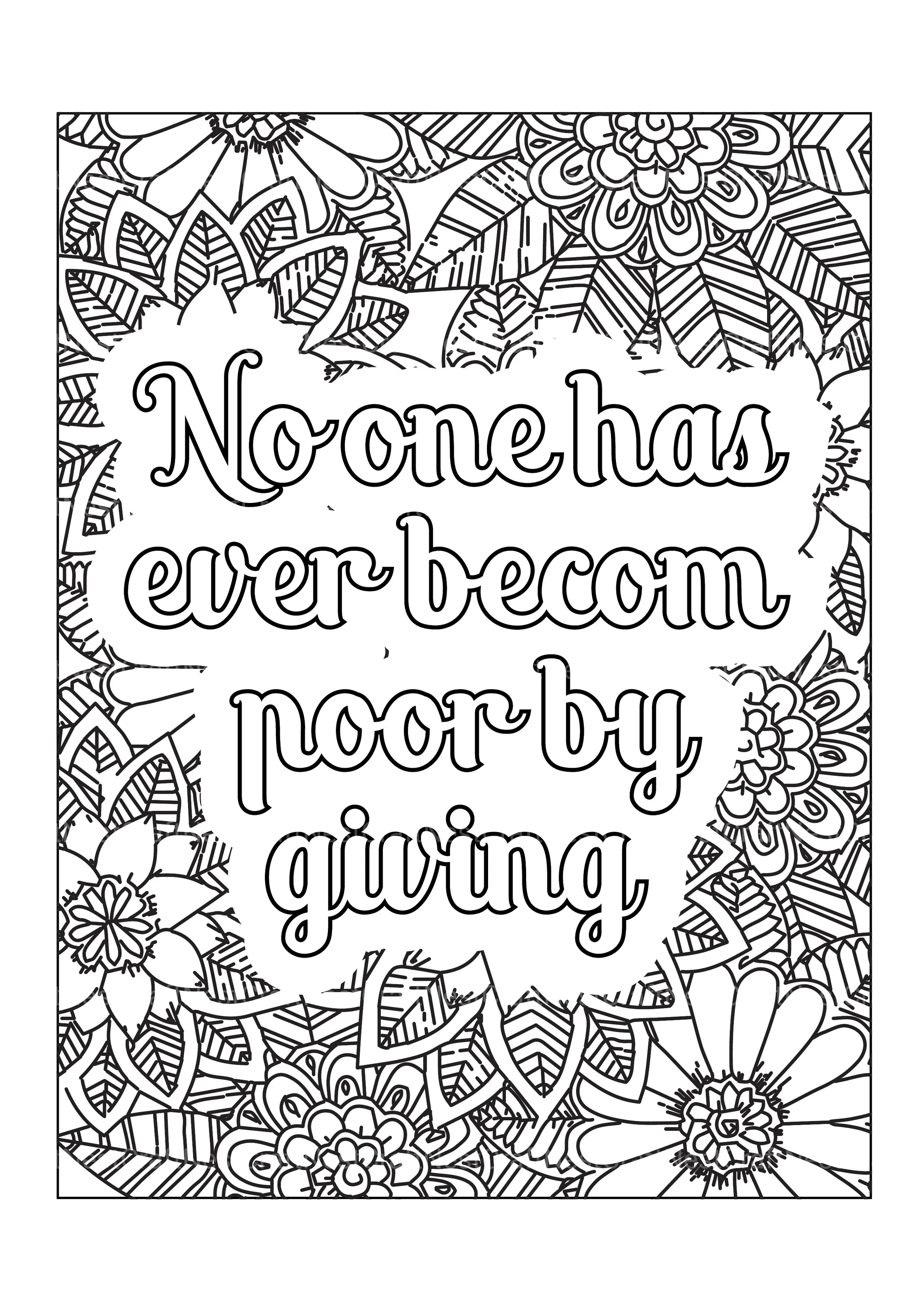 Motivational Quotes Coloring Book 9 - CraftNest - Digital Crafting and Art