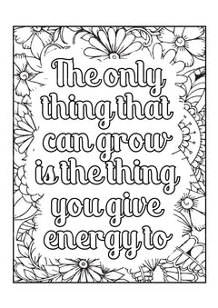 Motivational Quotes Coloring Book 9 - CraftNest - Digital Crafting and Art