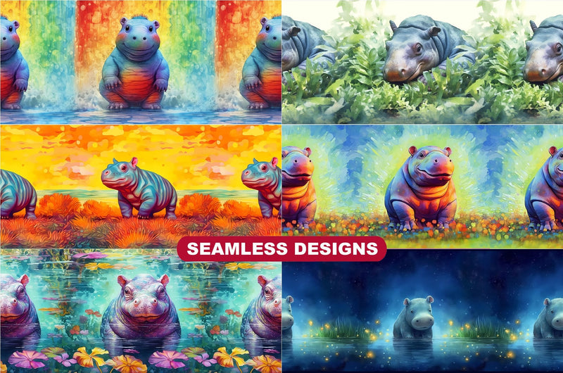 Baby Hippo Tumbler Wrap - CraftNest