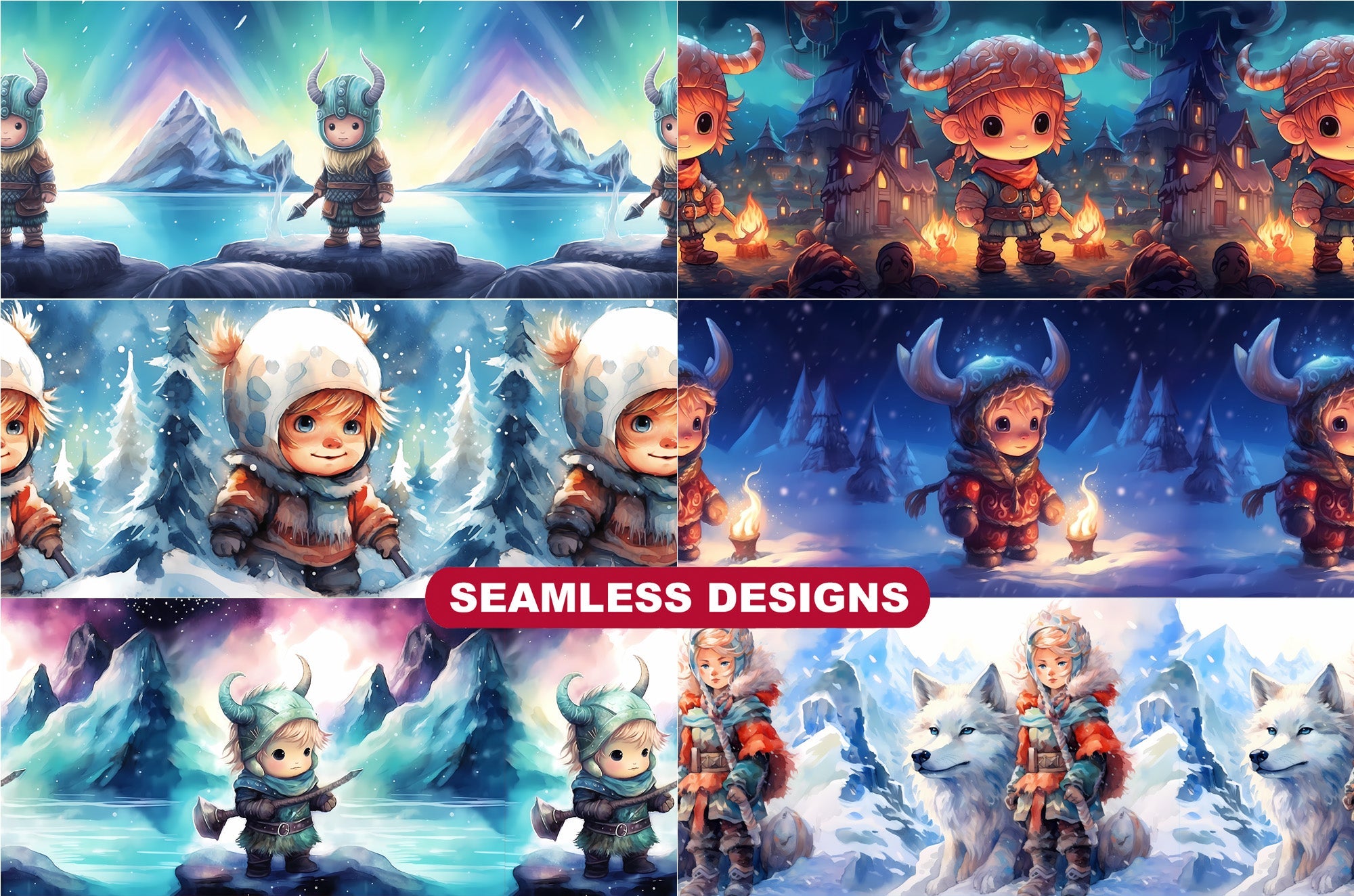 Cute Viking Tumbler Wrap - CraftNest