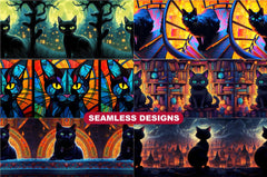 Black Cats Tumbler Wrap - CraftNest