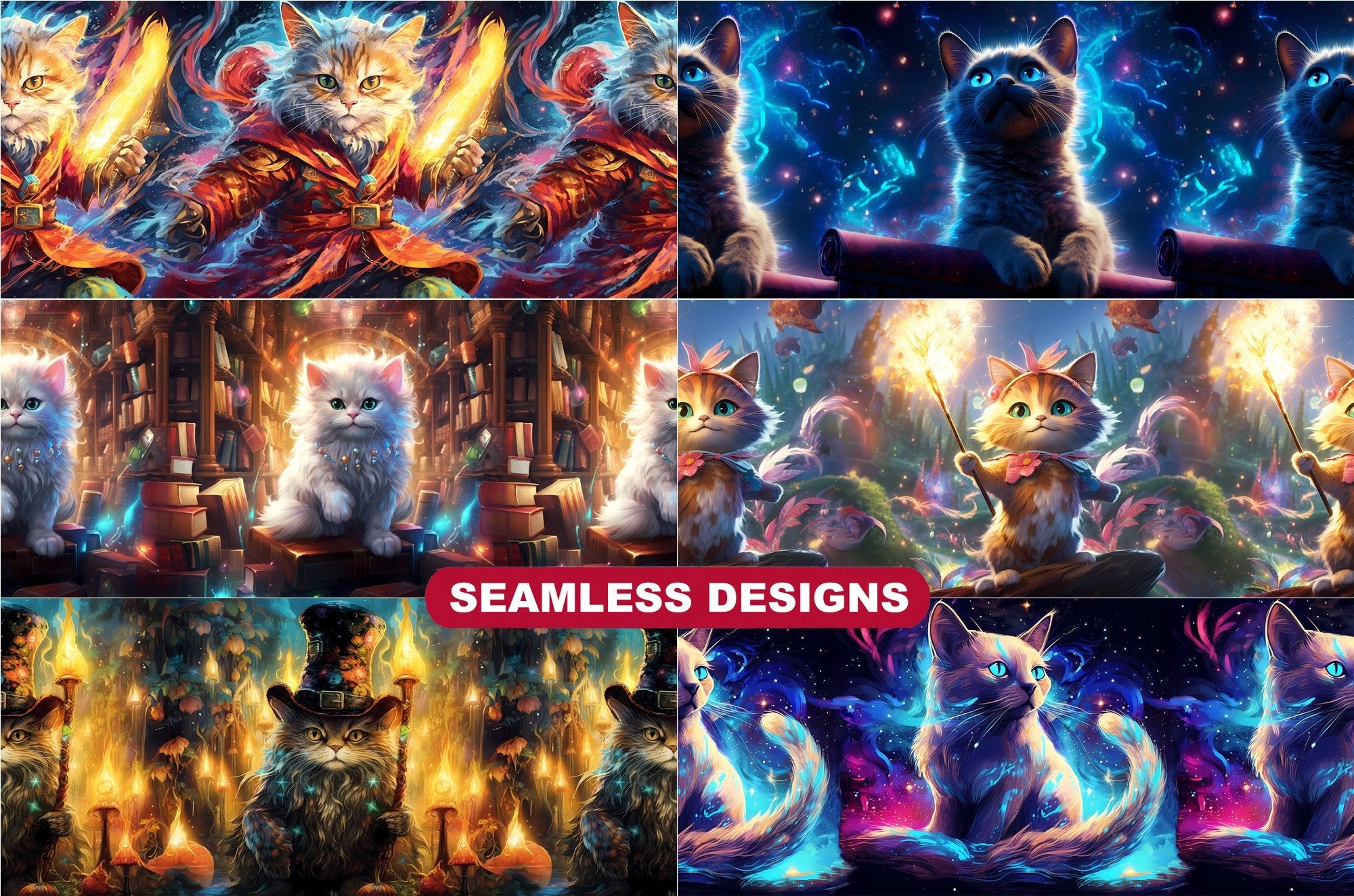 Wizard Cats Tumbler Wrap - CraftNest