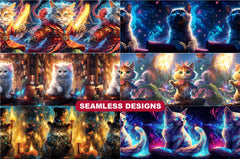 Wizard Cats Tumbler Wrap - CraftNest