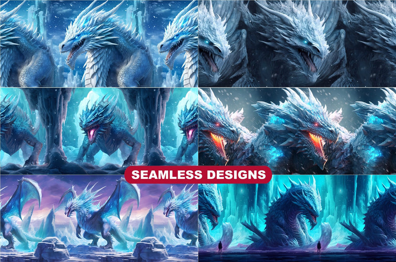 Ice Dragon Tumbler Wrap - CraftNest
