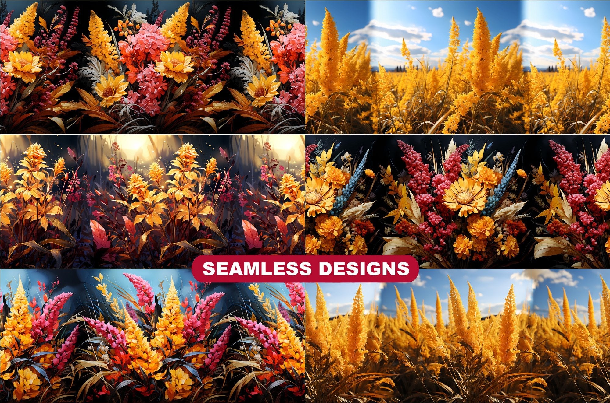 Goldenrod Meadows Tumbler Wrap - CraftNest