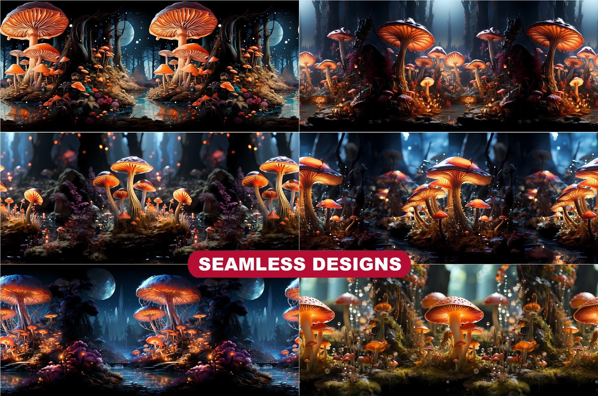 Mushroom and Fungus Designs Tumbler Wrap - CraftNest
