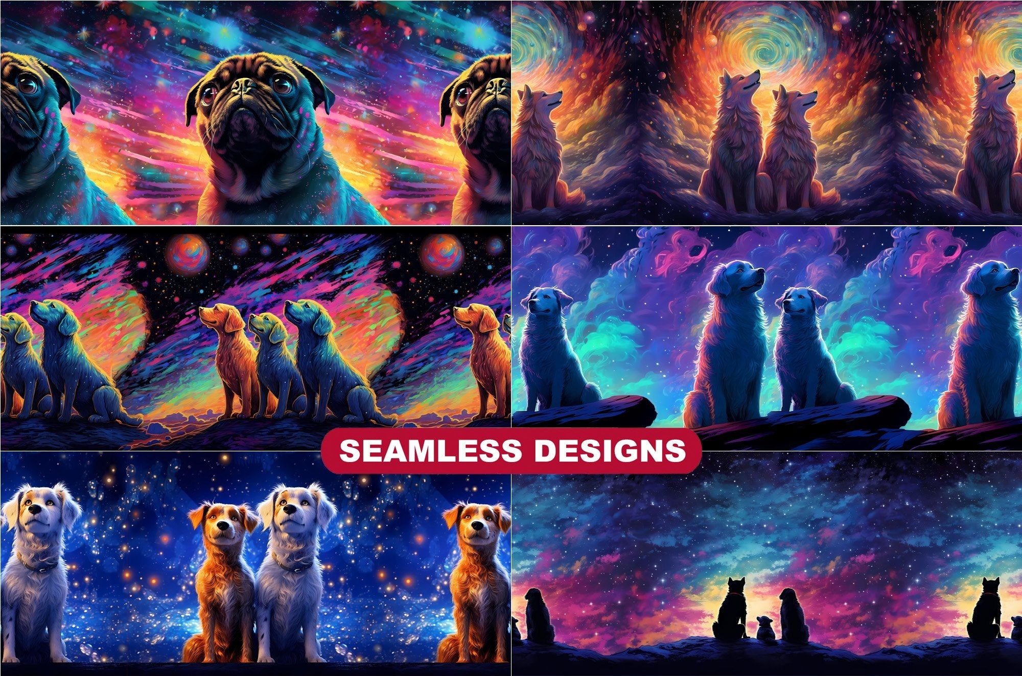 Moon Dogs Tumbler Wrap - CraftNest