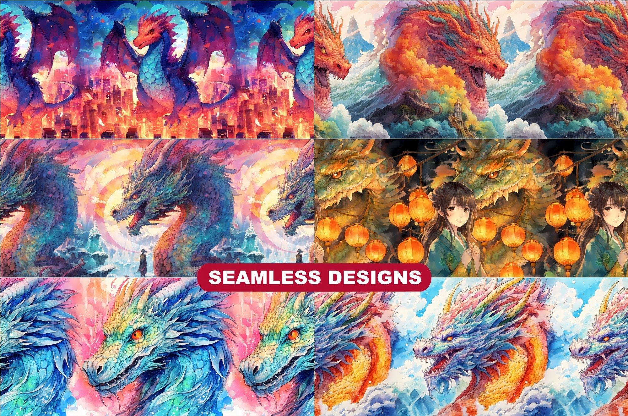 Manga Anime Dragons Tumbler Wrap - CraftNest