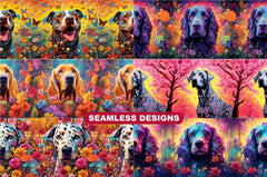 Flower Dogs Tumbler Wrap - CraftNest