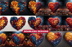 Leaf Pile Hearts Tumbler Wrap - CraftNest