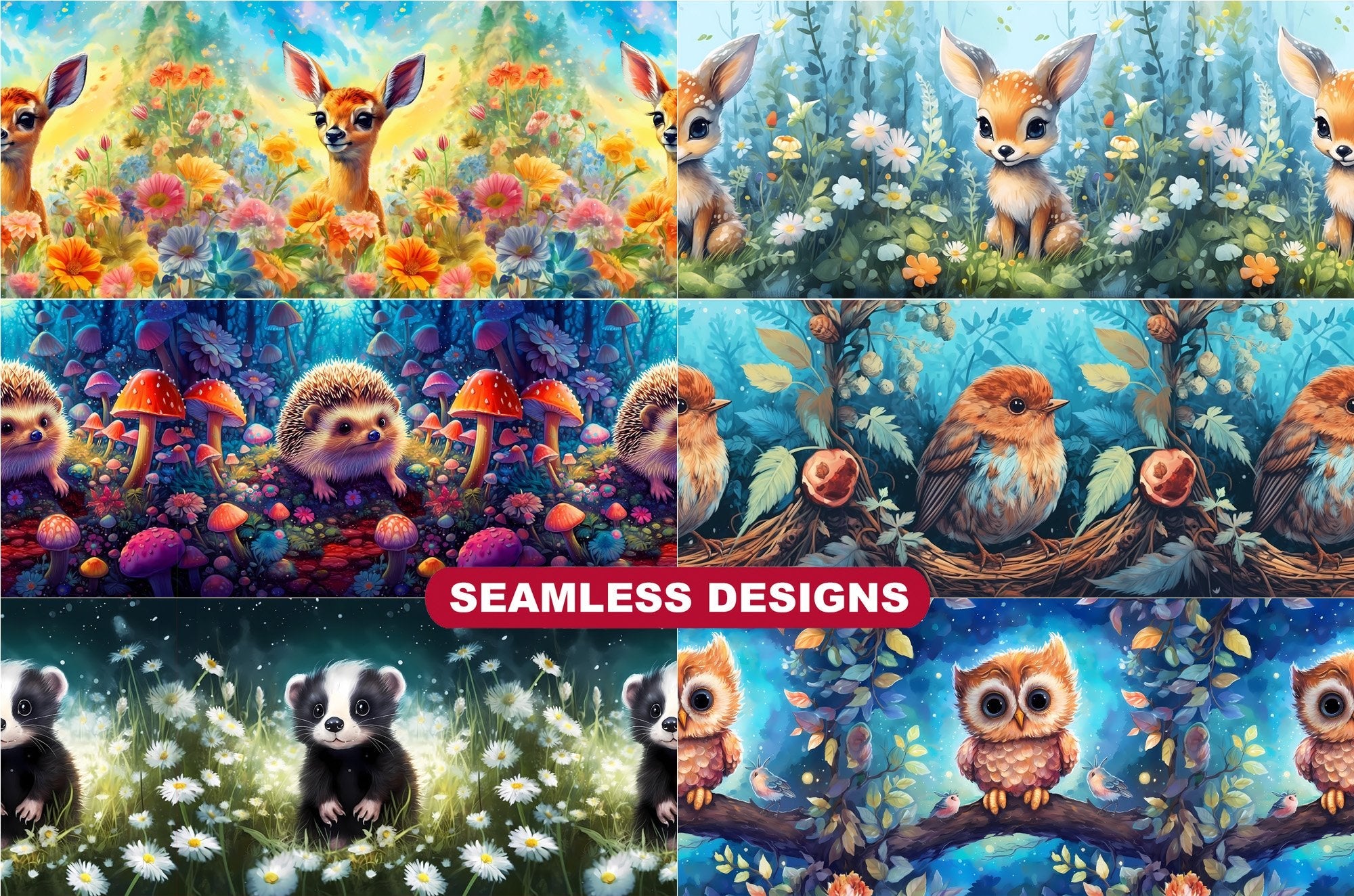 Cute Woodland Animal Tumbler Wrap - CraftNest
