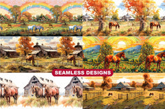 Farm Horses Tumbler Wrap - CraftNest