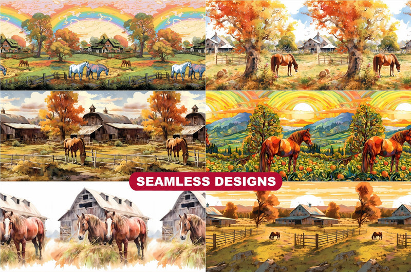 Farm Horses Tumbler Wrap - CraftNest
