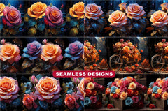 Late Roses of Autumn Tumbler Wrap - CraftNest