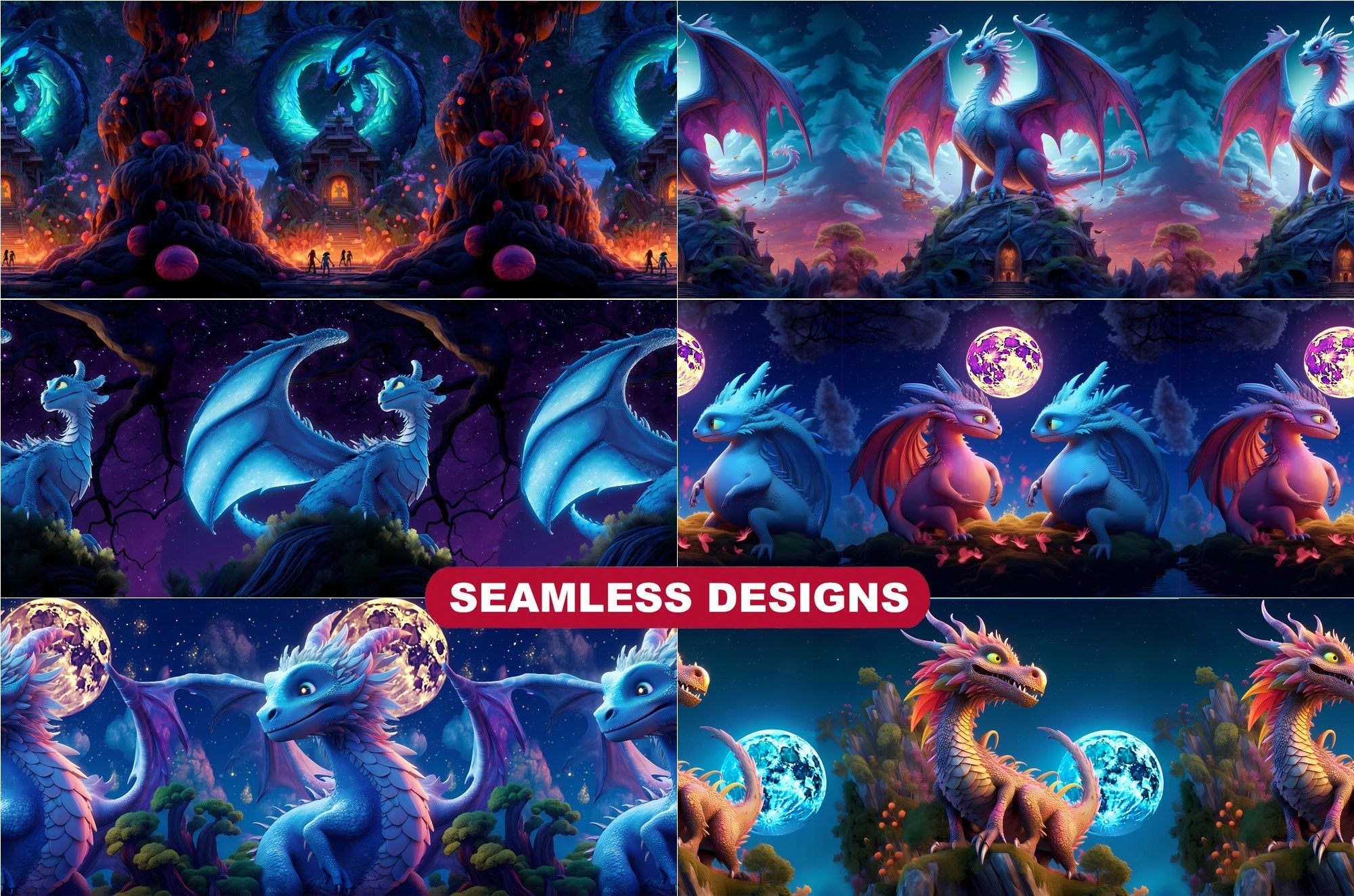 Moon Dragons Tumbler Wrap - CraftNest