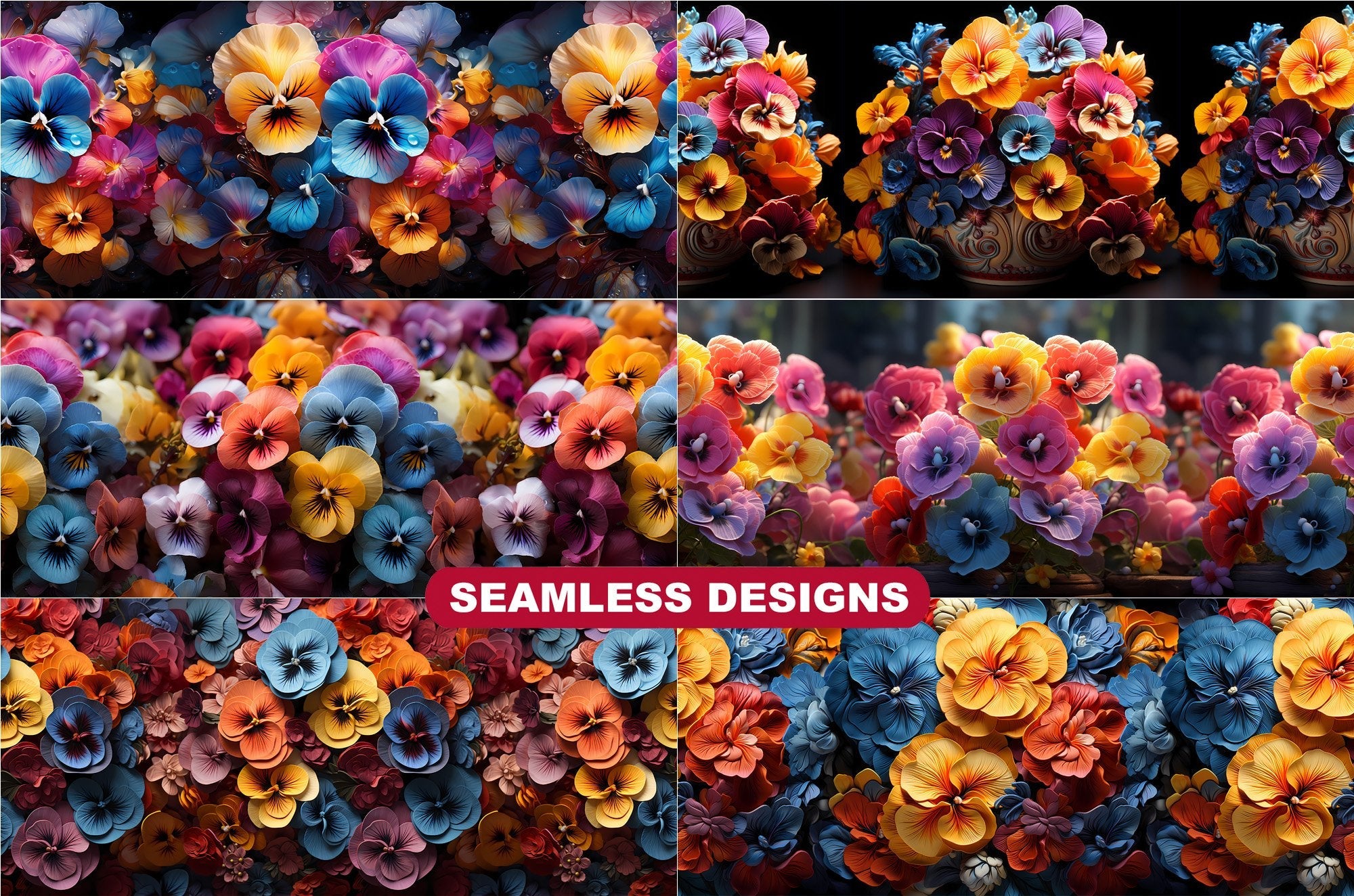 Pansy Palette in Fall Tumbler Wrap - CraftNest