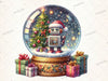 Merry And Bright Merry Christmas Clipart Bundle