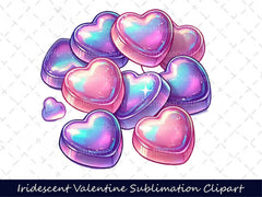 Iridescent Valentine Clipart Bundle 10 - CraftNest - Digital Crafting and Art