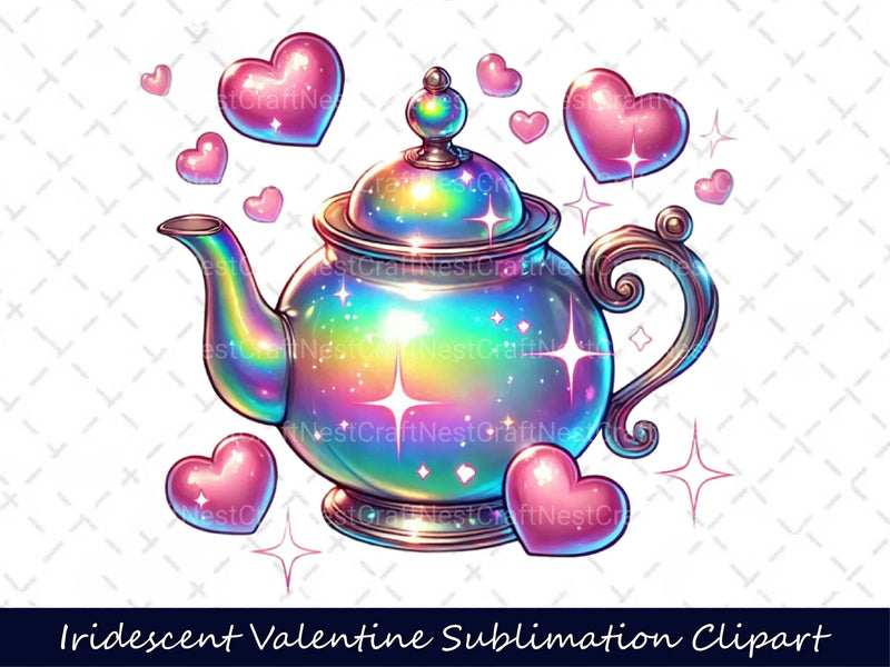 Iridescent Valentine Clipart Bundle 7 - CraftNest - Digital Crafting and Art