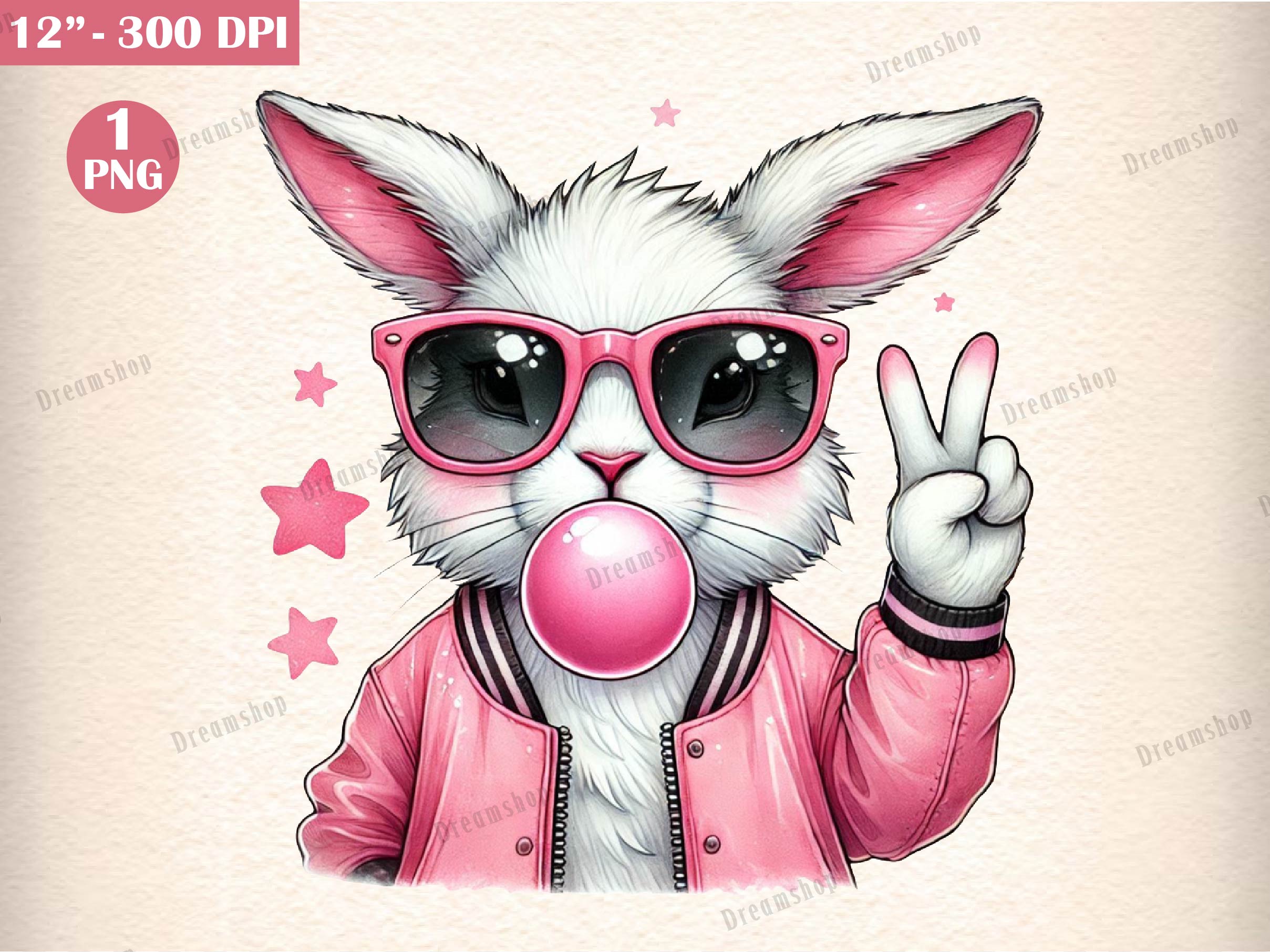 Coquette Bunny Easter Bunny Clipart Bundle 1 - CraftNest - Digital Crafting and Art