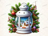 Christmas Lantern Clipart Bundle