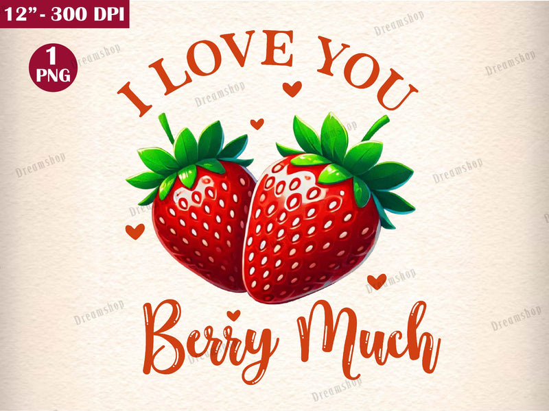 Valentines Day Love You Berry Much Clipart Bundle - CraftNest - Digital Crafting and Art