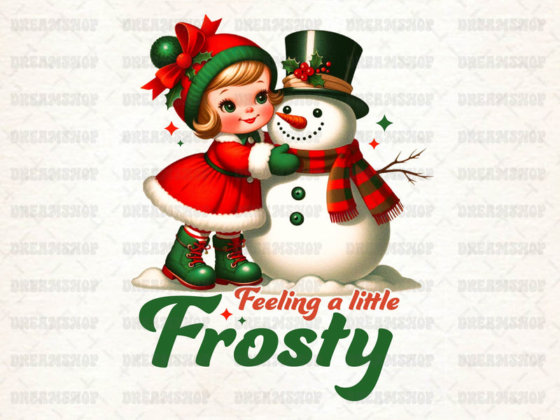 Vintage Christmas Frosty Snowman Clipart Bundle - CraftNest - Digital Crafting and Art