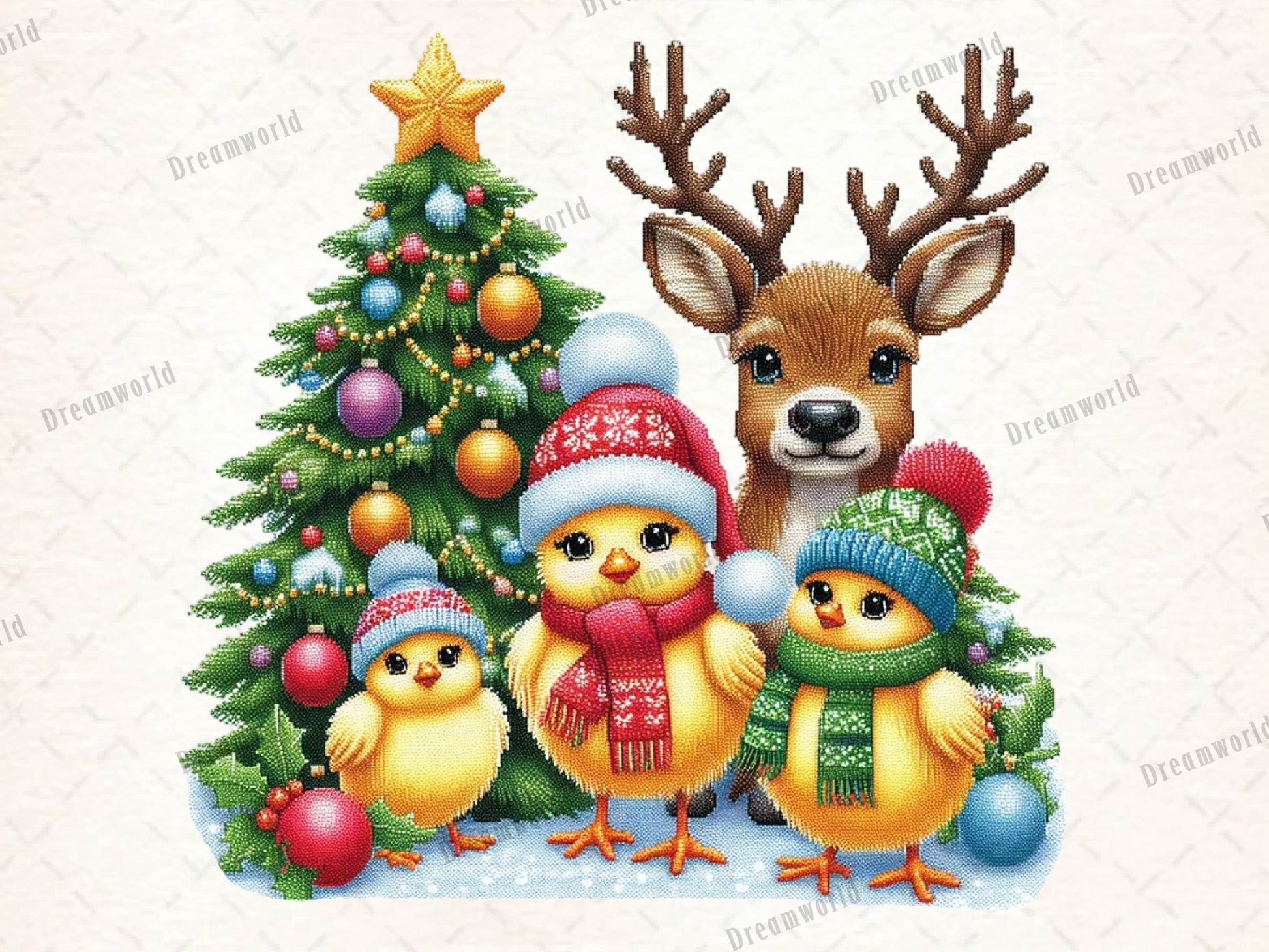 Christmas Chicken Embroidered Clipart Bundle 3 - CraftNest - Digital Crafting and Art