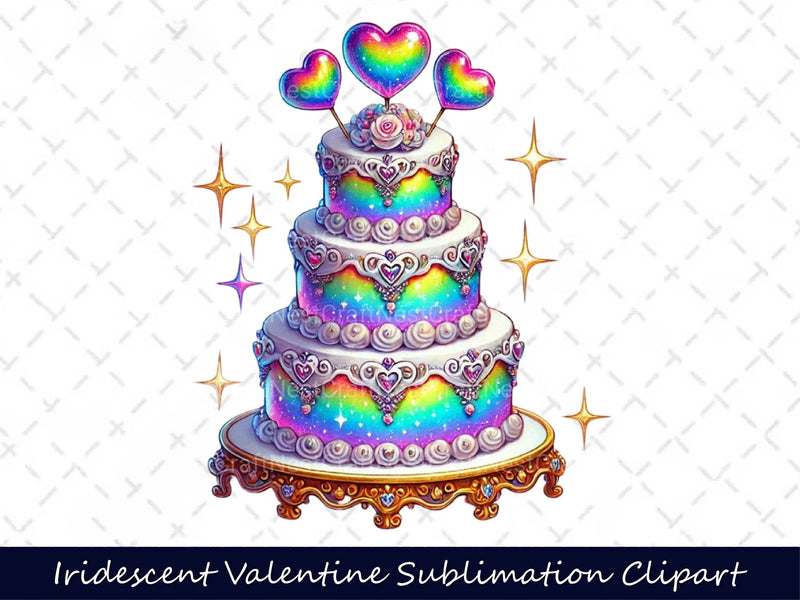 Iridescent Valentine Clipart Bundle 4 - CraftNest - Digital Crafting and Art