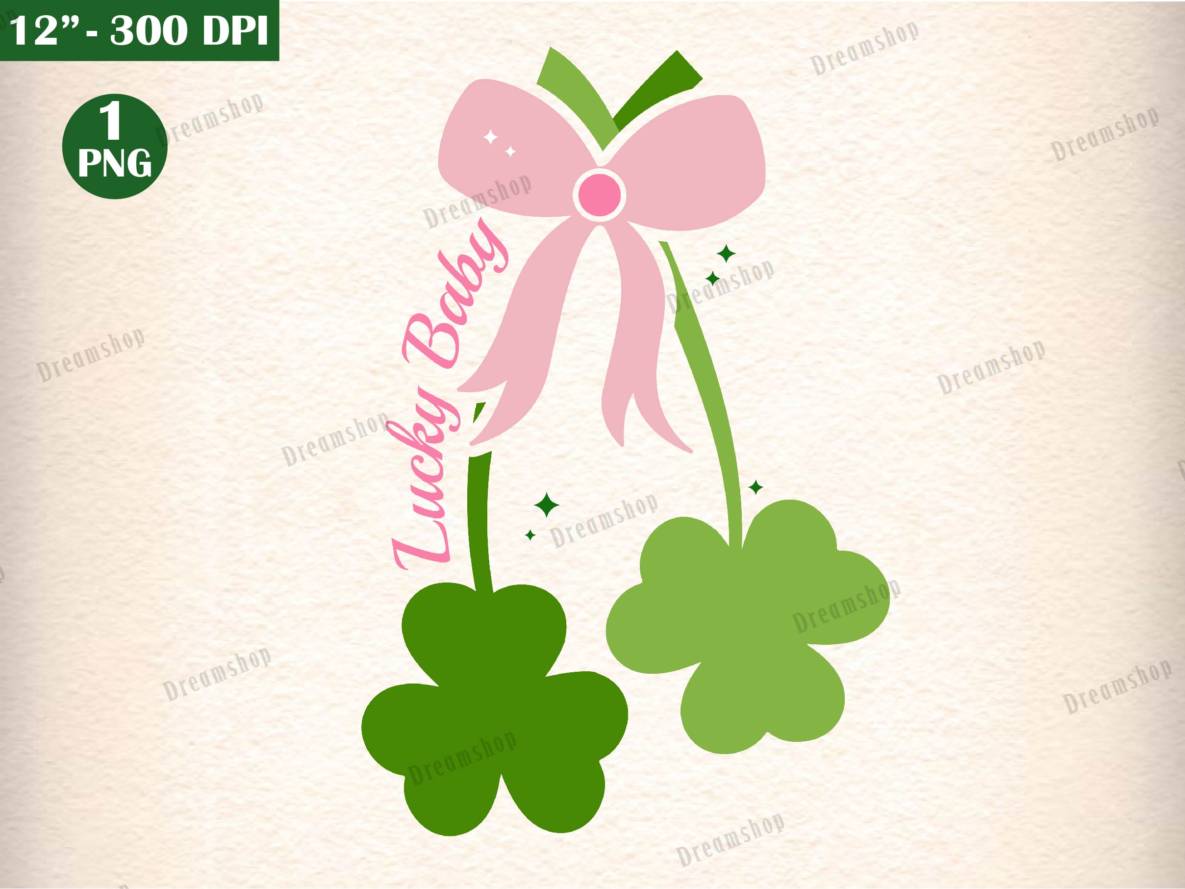 St Patricks Day Clovers Lucky Babe Clipart Bundle - CraftNest - Digital Crafting and Art