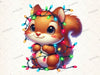Christmas Squirrel Clipart Bundle 5