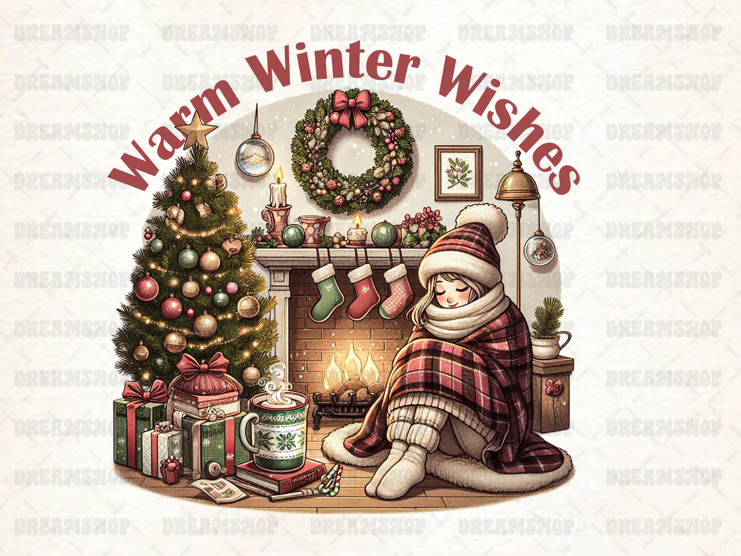 Vintage Christmas Winter Clipart Bundle - CraftNest - Digital Crafting and Art