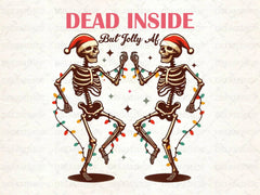 Dead Inside But Jolly AF Christmas Tree Clipart Bundle - CraftNest - Digital Crafting and Art