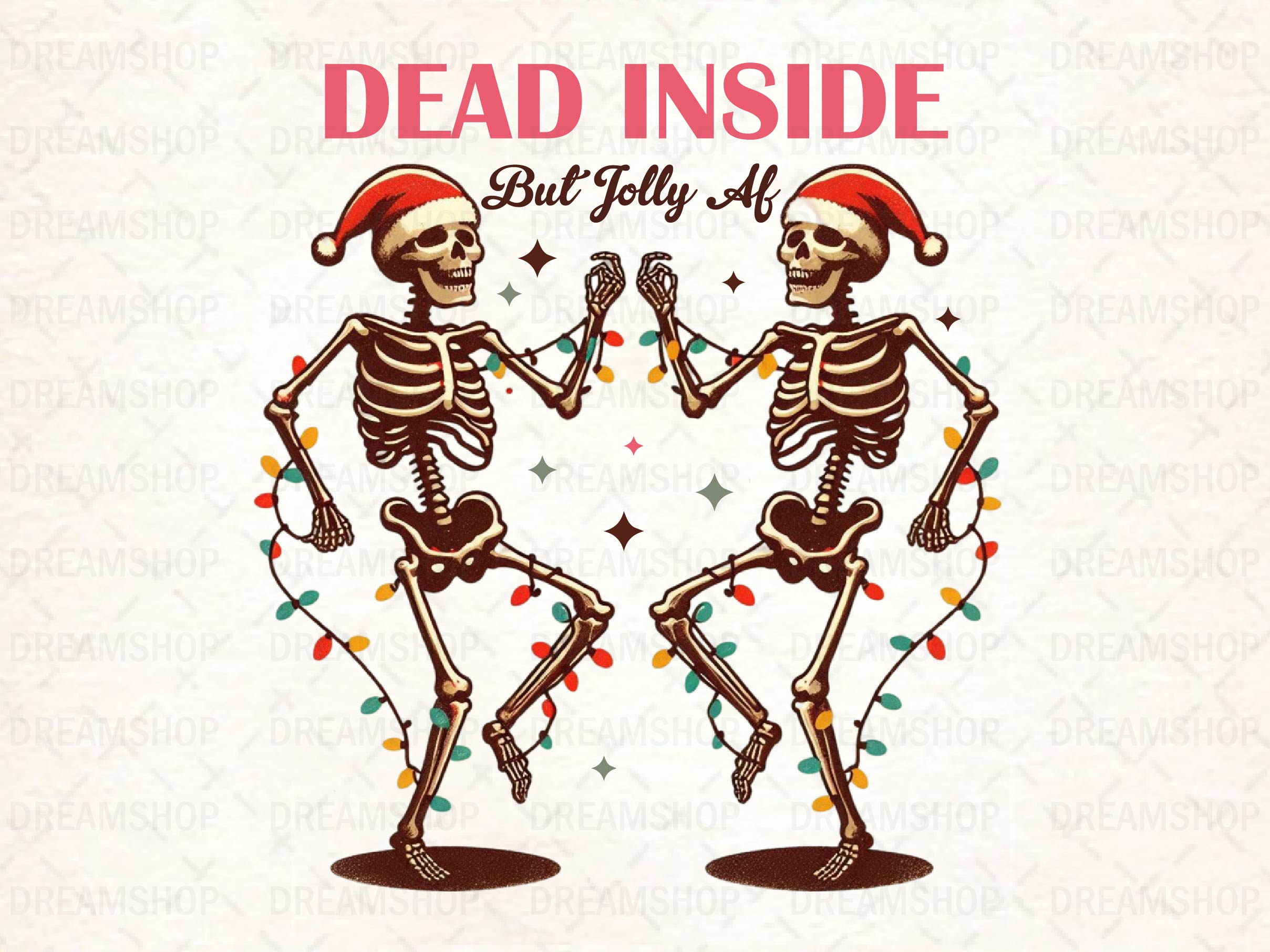 Dead Inside But Jolly AF Christmas Tree Clipart Bundle - CraftNest - Digital Crafting and Art