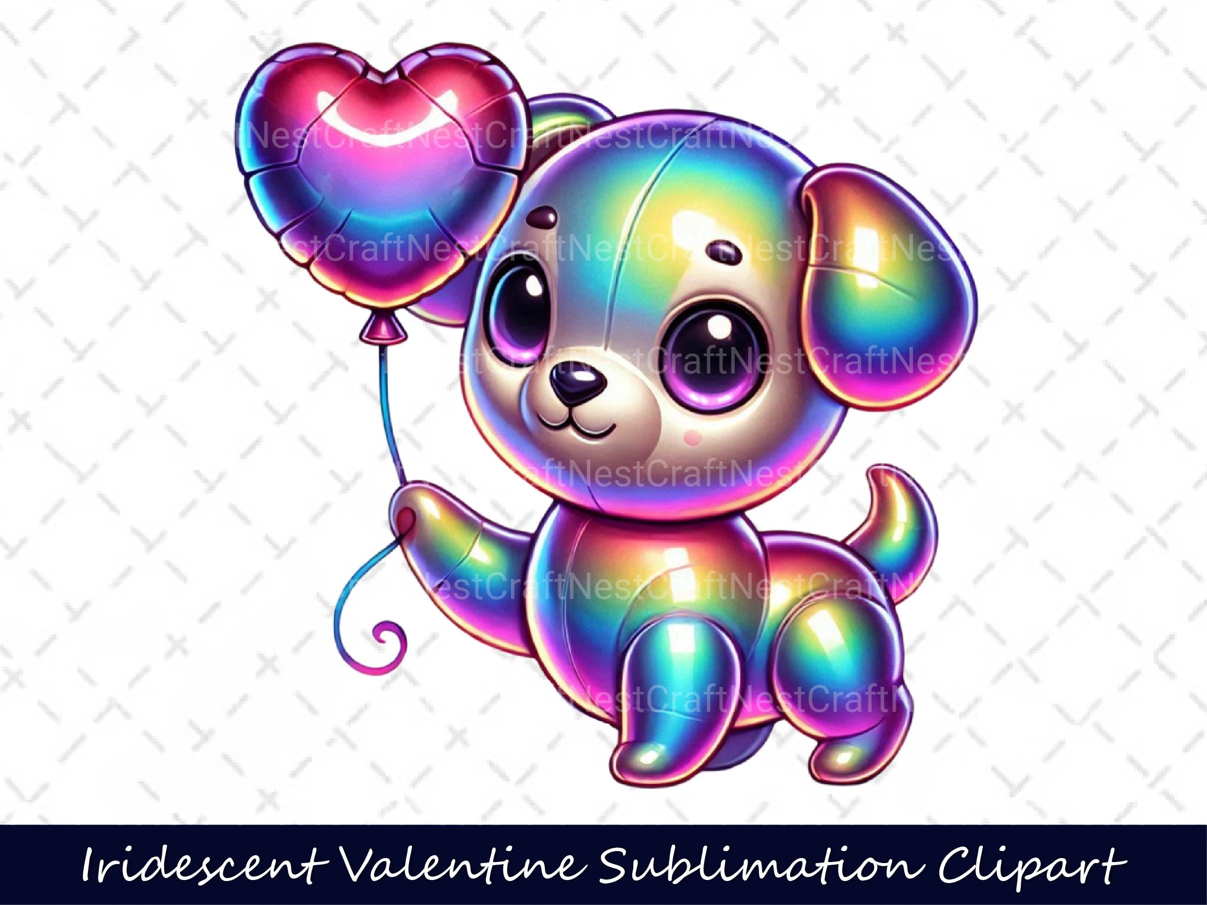 Iridescent Valentine Clipart Bundle 17