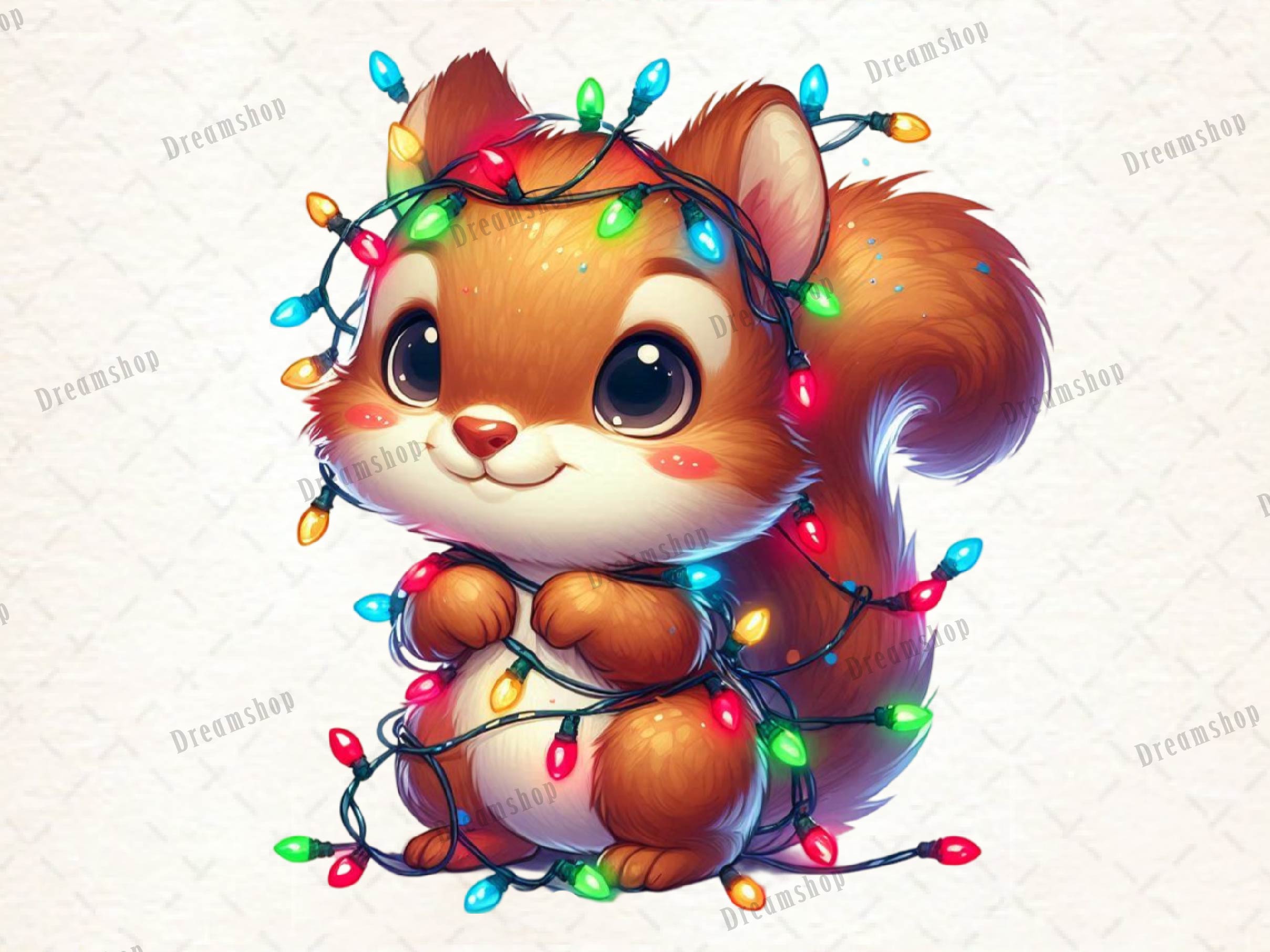 Christmas Squirrel Clipart Bundle 1 - CraftNest - Digital Crafting and Art