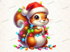 Christmas Squirrel Clipart Bundle 2