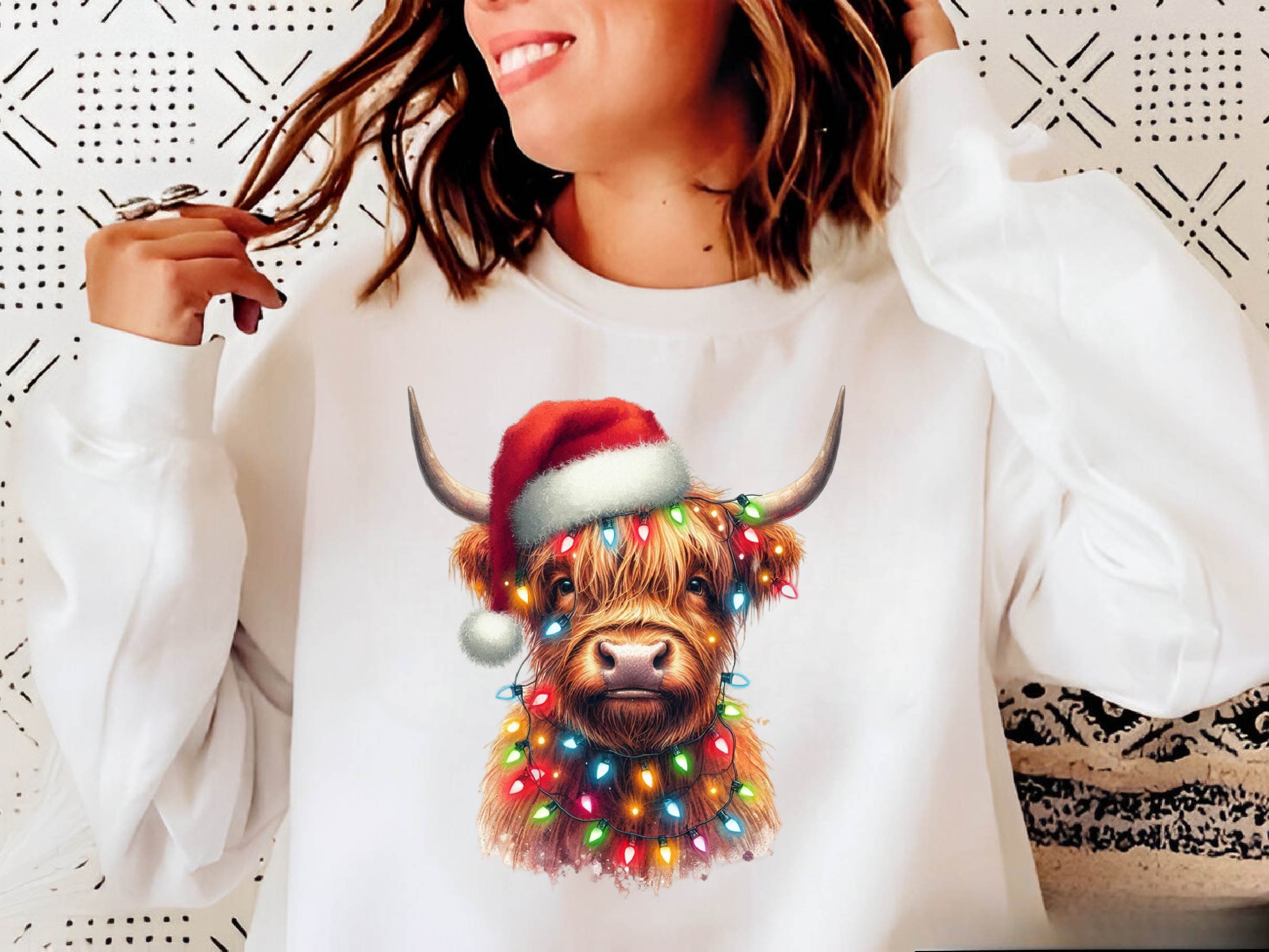 Christmas Highland Cow Clipart Bundle 1 - CraftNest - Digital Crafting and Art