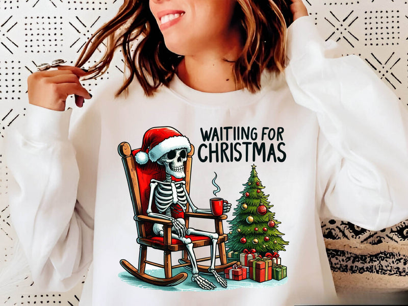 Halloween Skeleton Waiting For Christmas Clipart Bundle - CraftNest - Digital Crafting and Art
