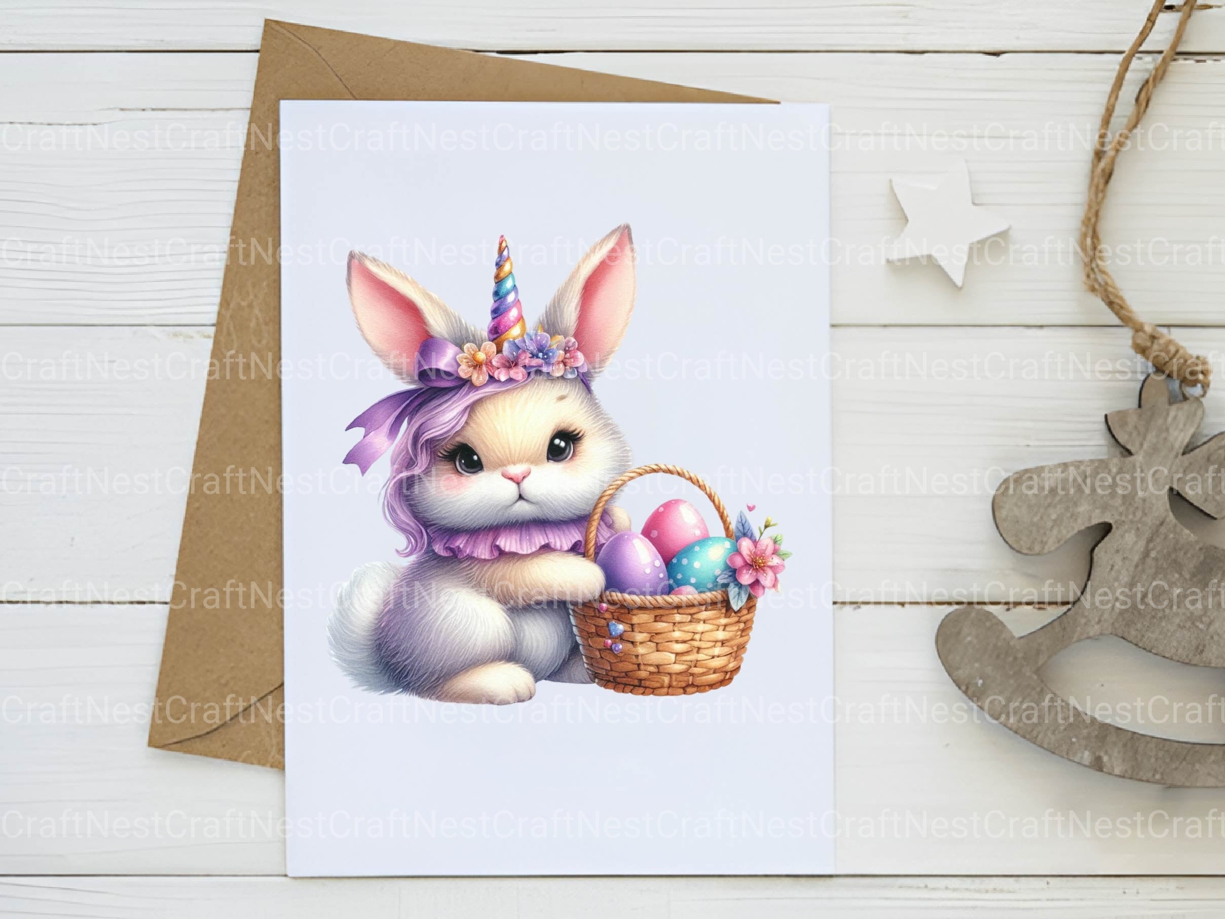 Unicorn Rabbit Clipart Bundle