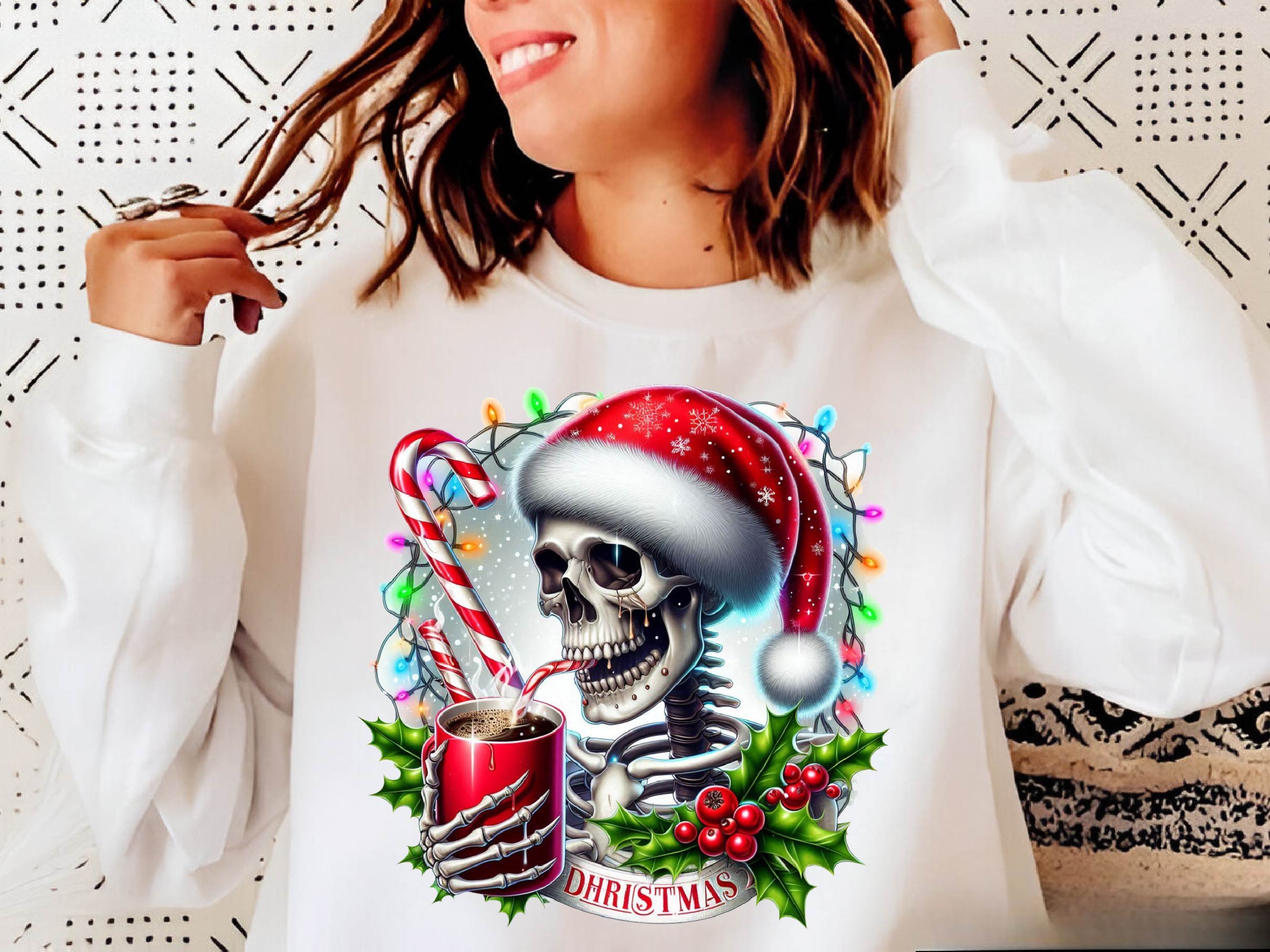 Halloween Christmas Skeleton Shirt Clipart Bundle - CraftNest - Digital Crafting and Art